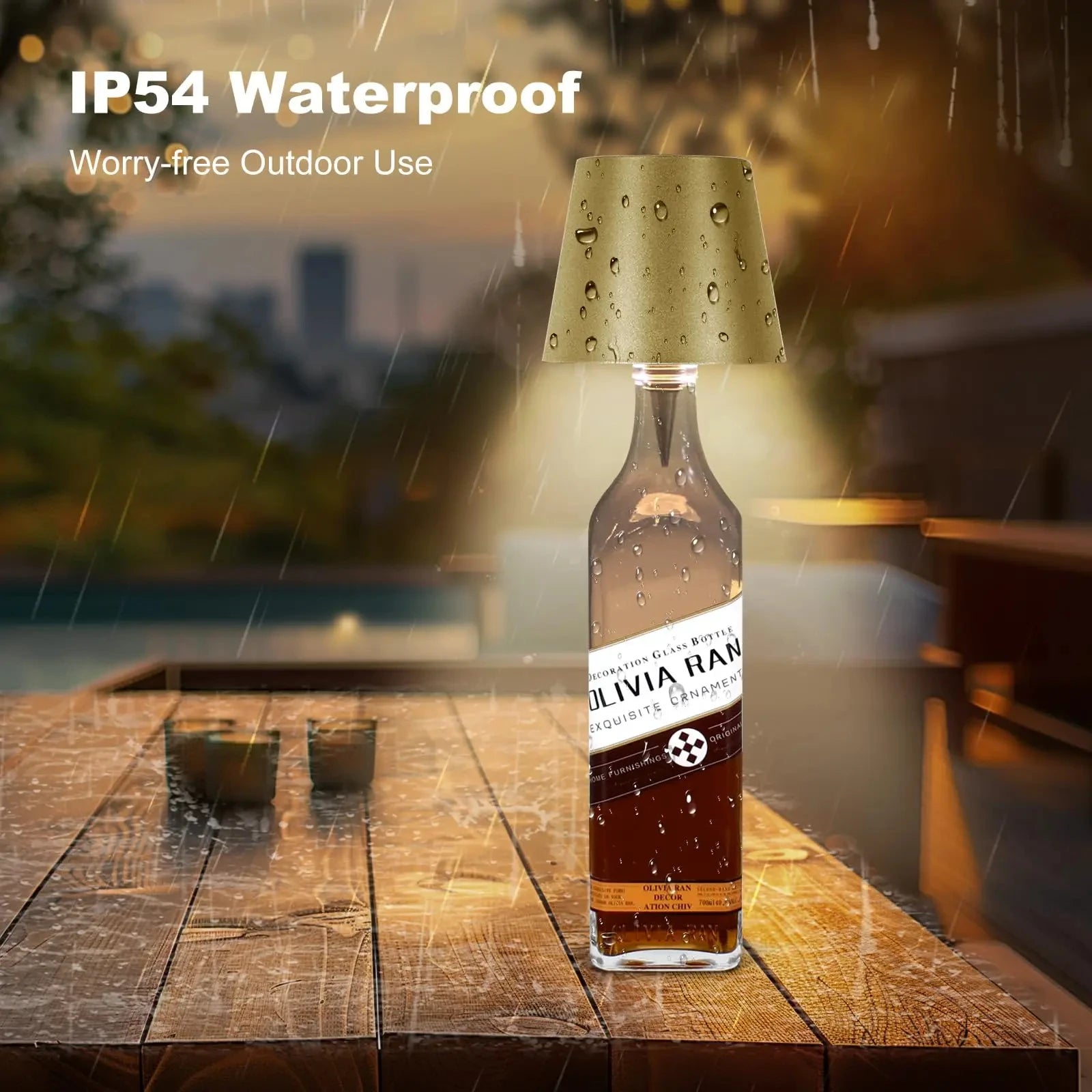 Dimmable Wireless Wine Bottle LED Table Lamp - Smarsty