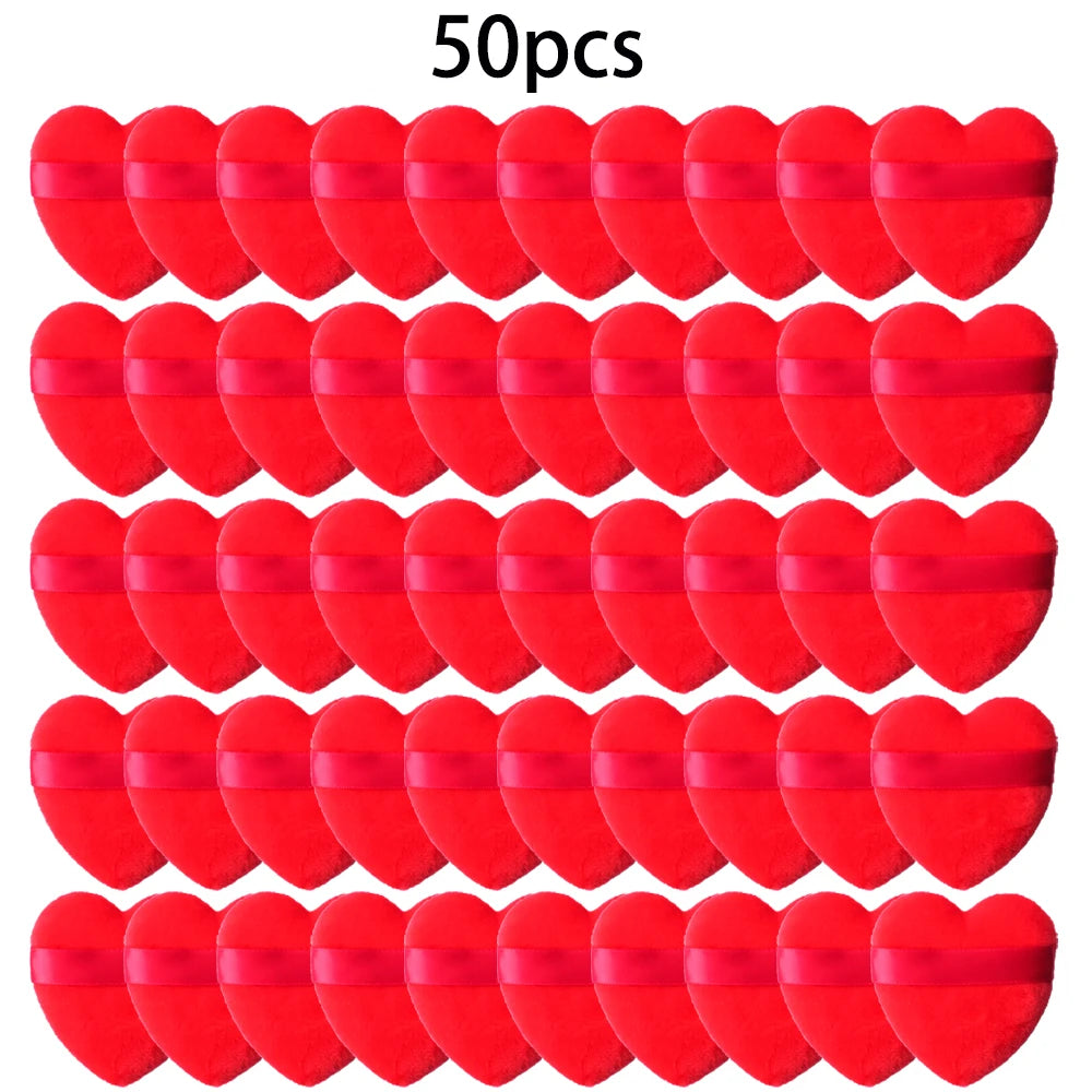 Wholesale 50Pcs Velvet Makeup Powder Puffs Soft and Washable - Smarsty