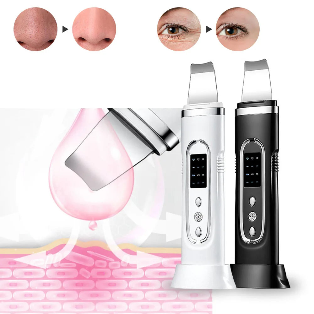 Ultrasonic Skin Scrubber for Deep Cleansing and Rejuvenation - Smarsty