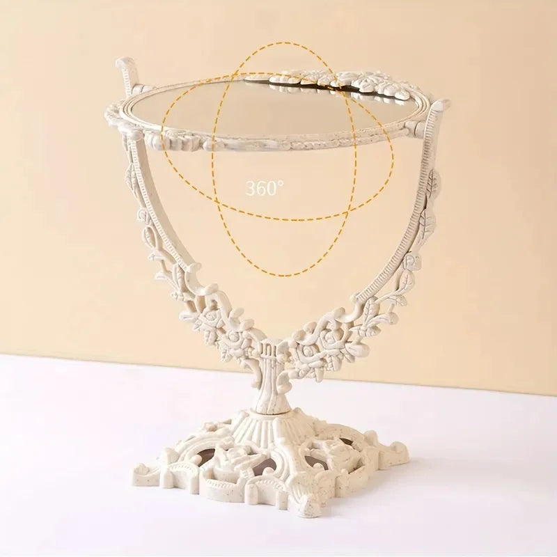 Vintage Double Sided Makeup Mirror for Elegant Touch - Smarsty