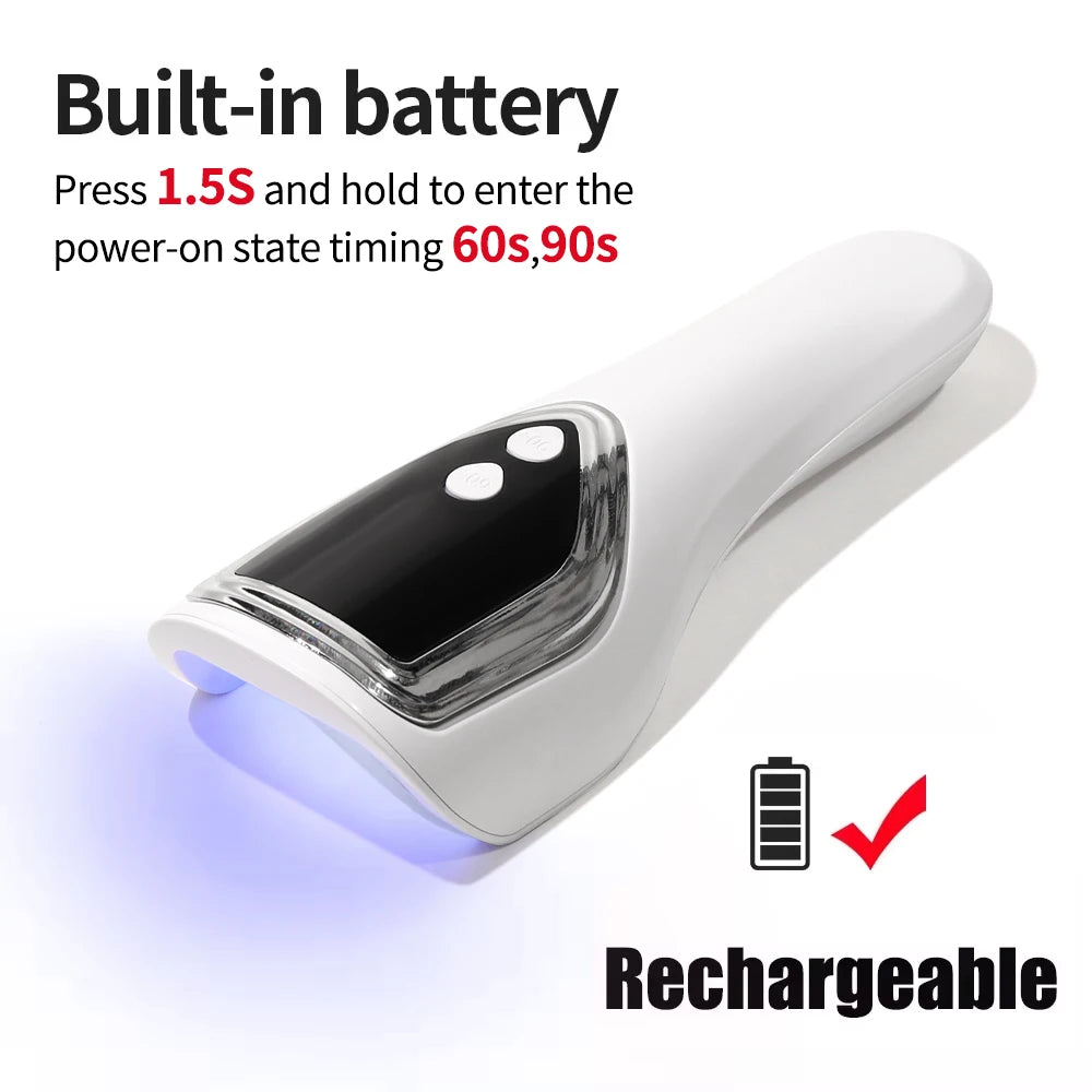 Handheld UV LED Nail Dryer Mini Rechargeable Lamp - Smarsty