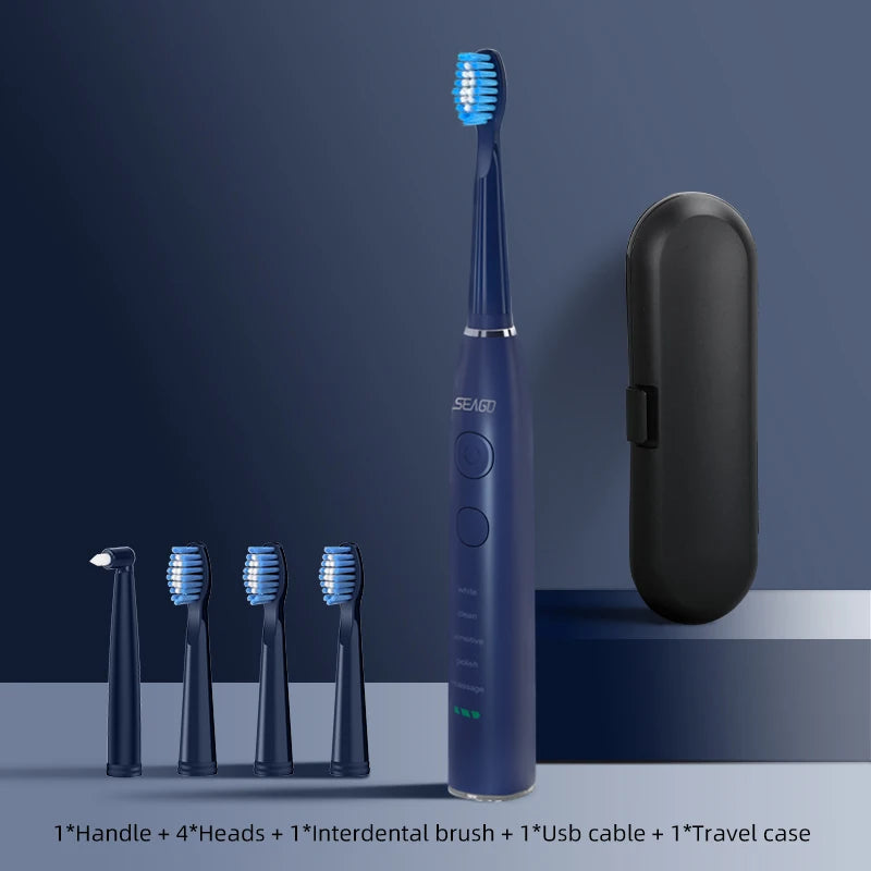 Seago Electric Sonic Toothbrush with Long Battery Life - Smarsty