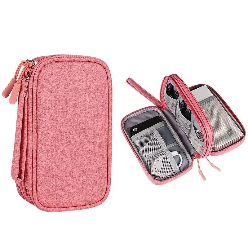 Portable Travel Cable Organizer Bag With Multi Layer - Smarsty