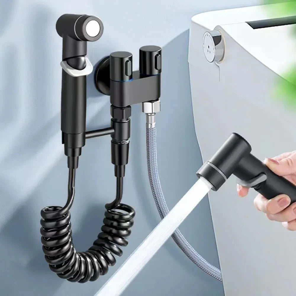 Portable Cold Water Bidet Sprayer Set for Easy Cleaning - Smarsty