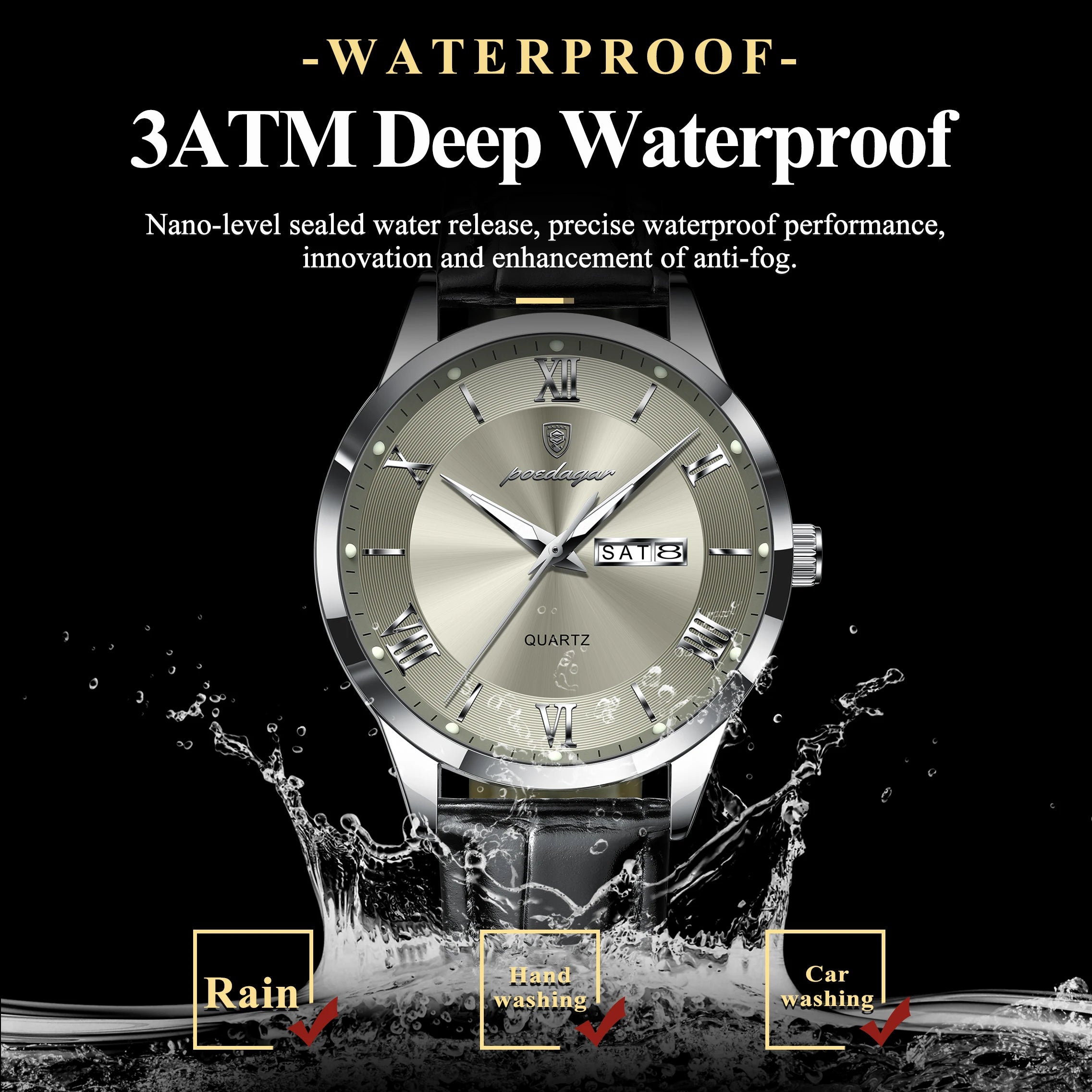 Luxury Waterproof Military Watch For Men with Luminous Dial - Smarsty