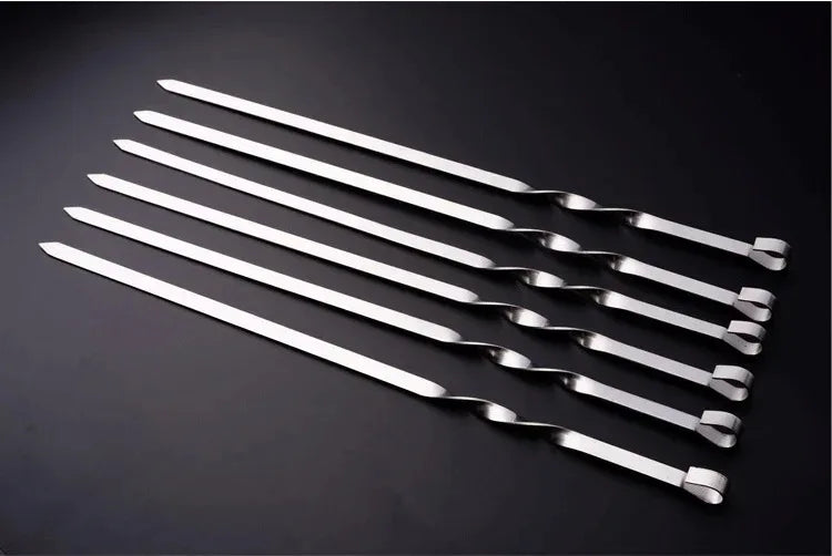 Stainless Steel BBQ Skewers Set for Easy Grilling - Smarsty