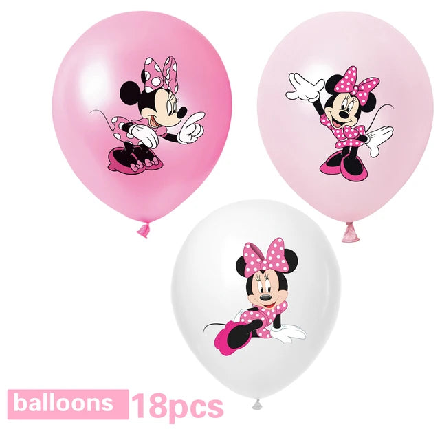 Disney Minnie Mouse Party Supplies Set for Kids Birthdays - Smarsty