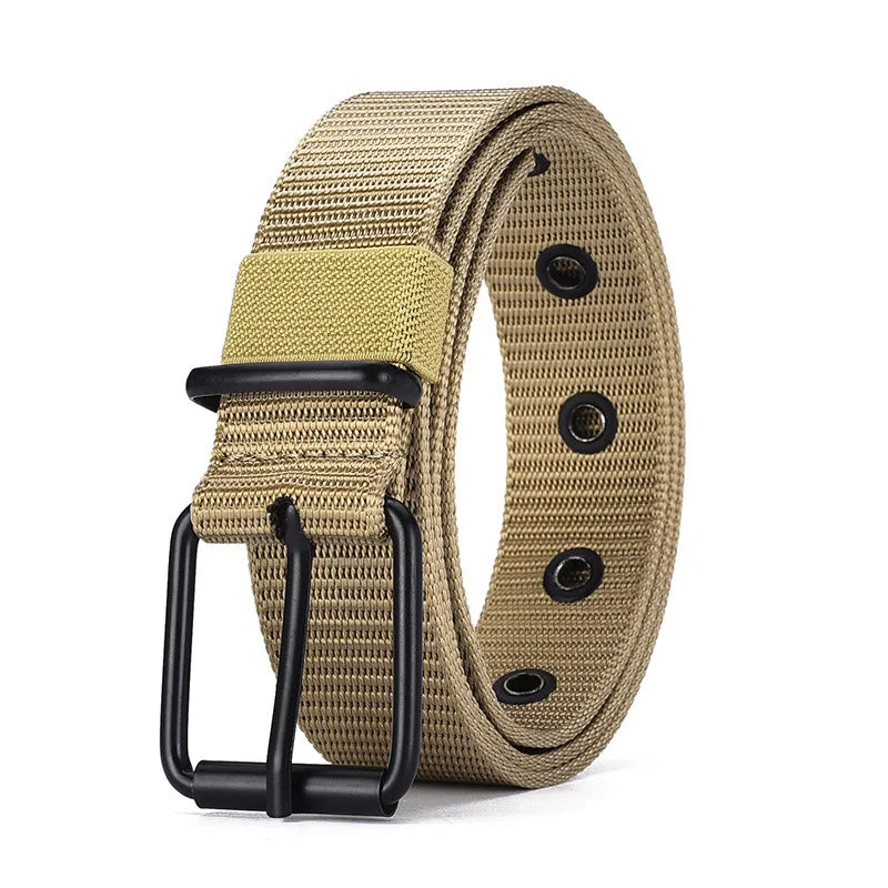 Unisex Canvas Belt Durable Outdoor Sports Pin Buckle - Smarsty