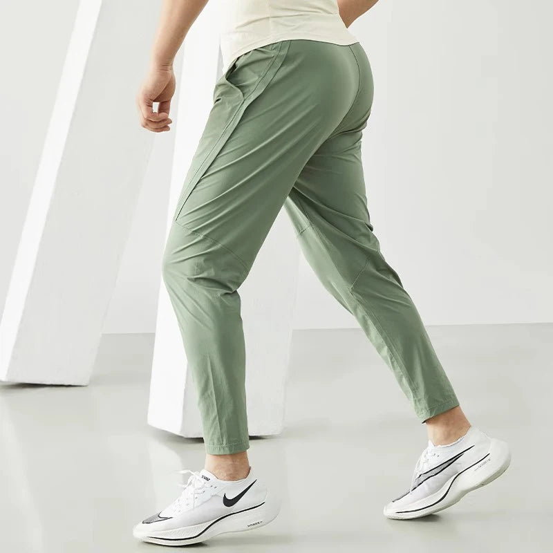 Men's Running Pants Sportswear Jogging Sweatpants Quick Dry Thin Tracksuit Elastic Gym Fitness Trousers Training Sport Pants Men - Smarsty