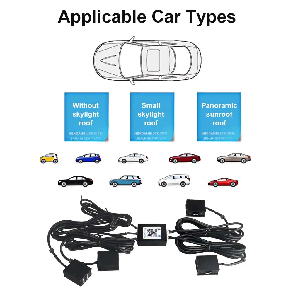 16W Fiber Optic Star Ceiling Lights Atmosphere APP Control Fashion Ceiling Roof Car Star for Car Home Party