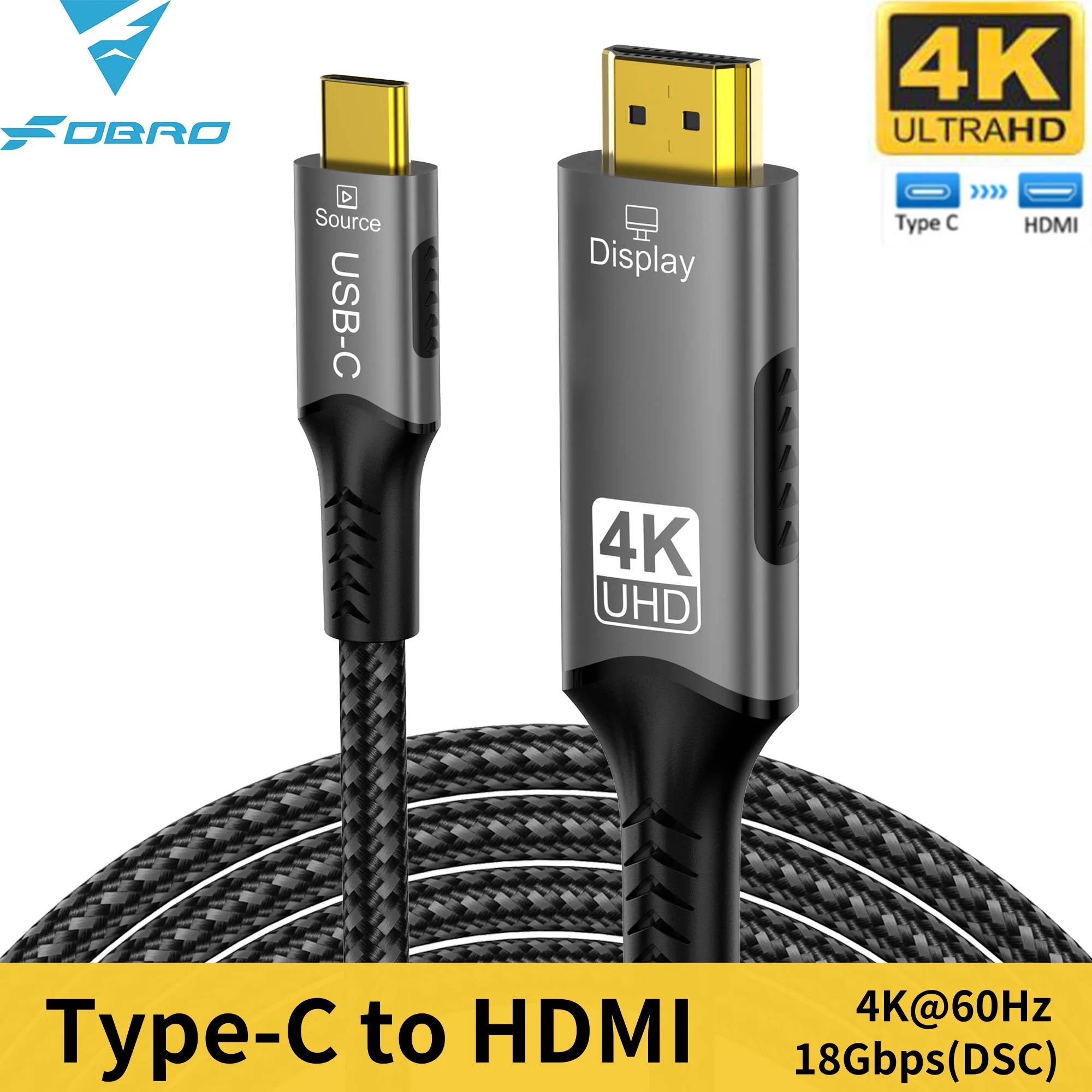 USB C to HDMI Cable 8K Excellence for MacBook and iPad - Smarsty