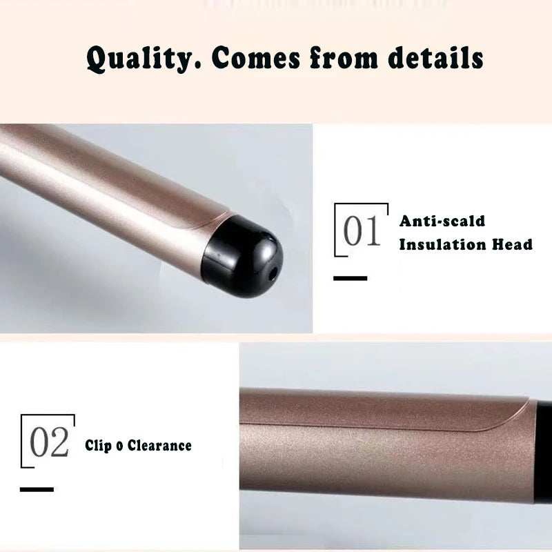 Professional Temperature Setting Electric Hair Curler Wand - Smarsty