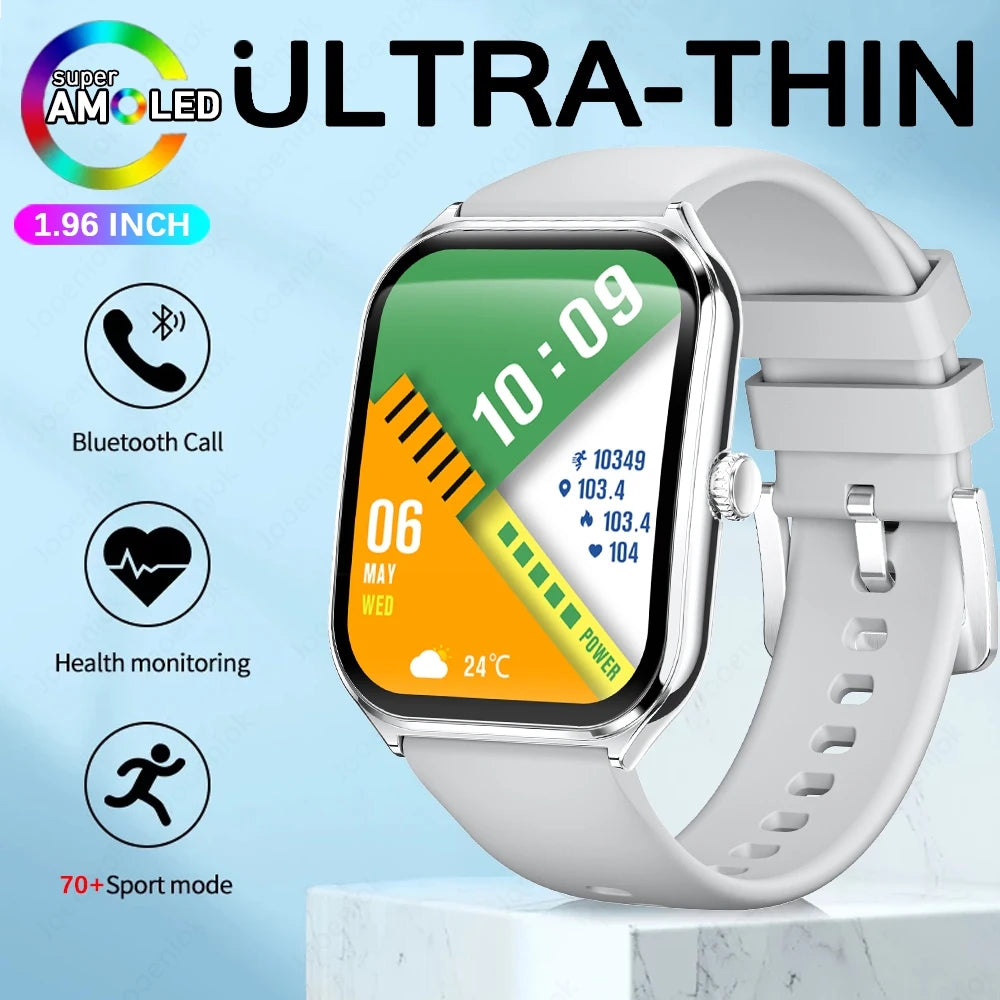 Ultra Thin Smart Watch for Men with AMOLED Screen - Smarsty