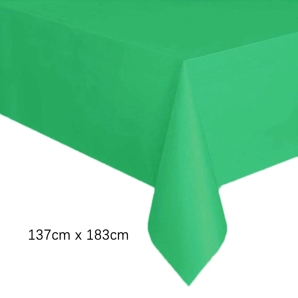 Disposable White Pink Tablecloth for Parties and Weddings - Smarsty