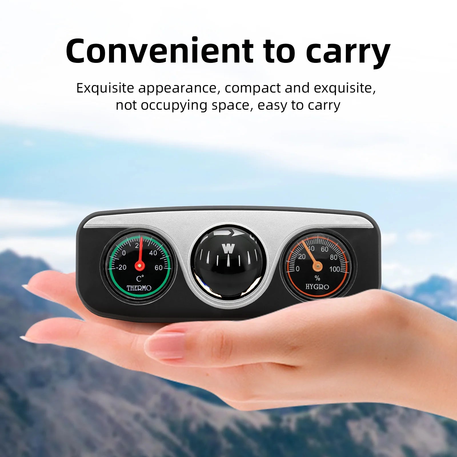 Boat Compass 3 In 1 With Thermometer Hygrometer Interior - Smarsty