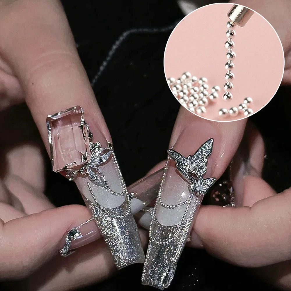 Mini Caviar Beads Nail Art Set with Magnetic Pen - Smarsty