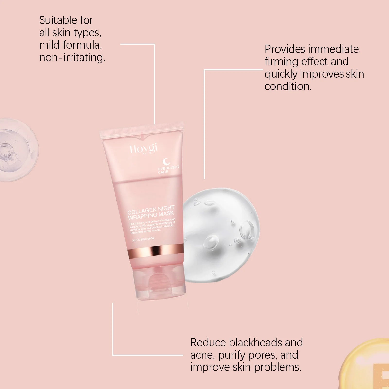 Collagen Peel-Off Mask for Deep Hydration and Firming - Smarsty