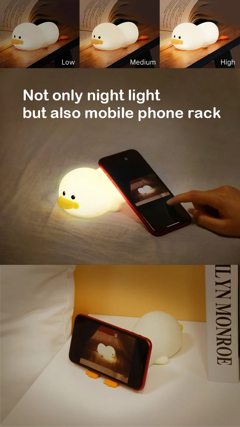 Soft Light Doudou Duck Night Light for Kids - Smarsty