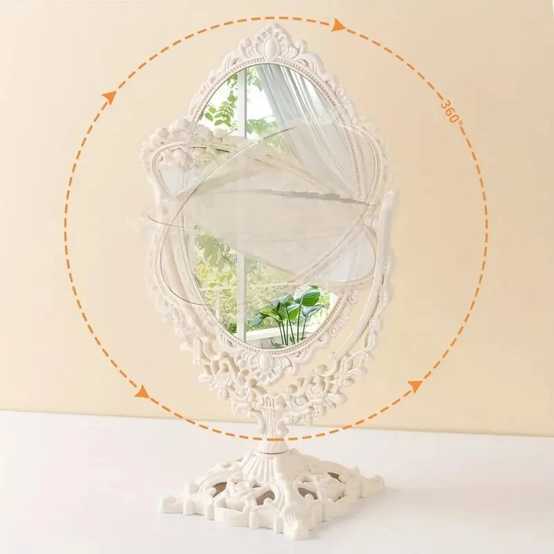 Vintage Double Sided Makeup Mirror for Elegant Touch - Smarsty