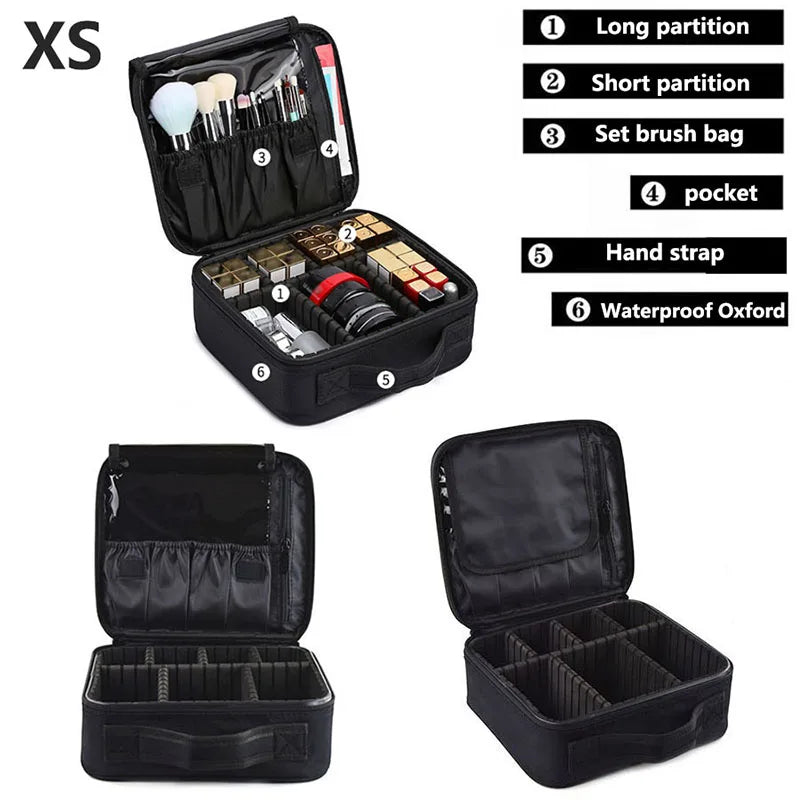 Travel Makeup Case With Large Capacity Cosmetic Organizer - Smarsty