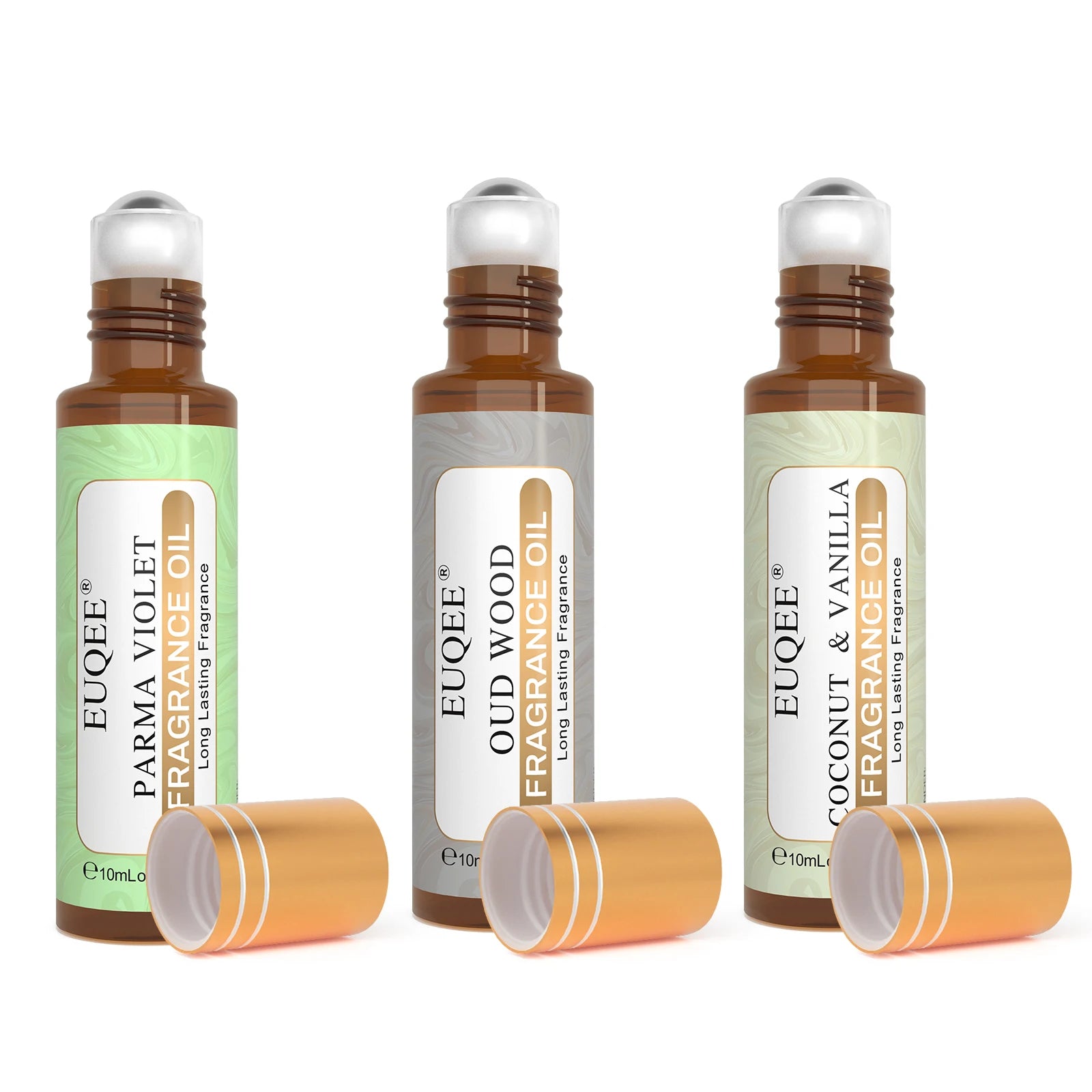 EUQEE 10ml Women's Roller Fragrance Oil Coconut Vanilla Scent - Smarsty