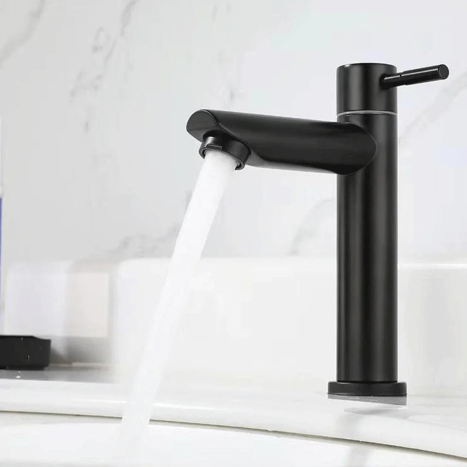 Stainless Steel Single Cold Bathroom Faucet Durable Design - Smarsty