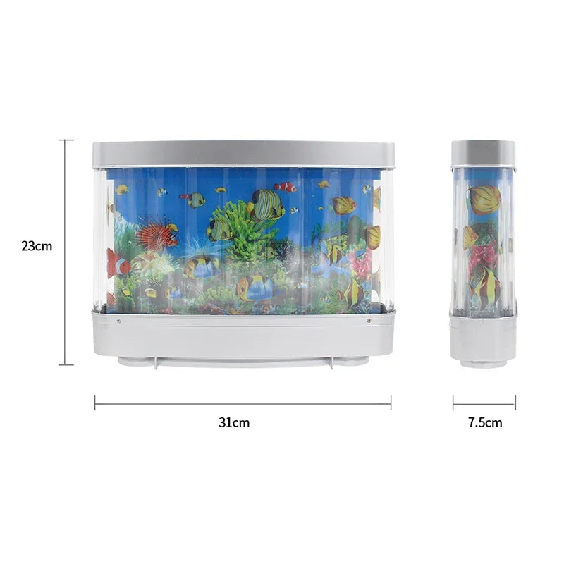 Tropical Fish Tank Lamp with Motion Effect Night Light - Smarsty