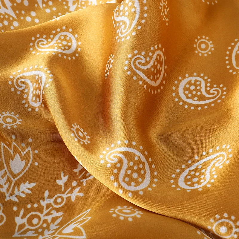 Elegant Silk Floral Hairbands and Neck Scarves - Smarsty