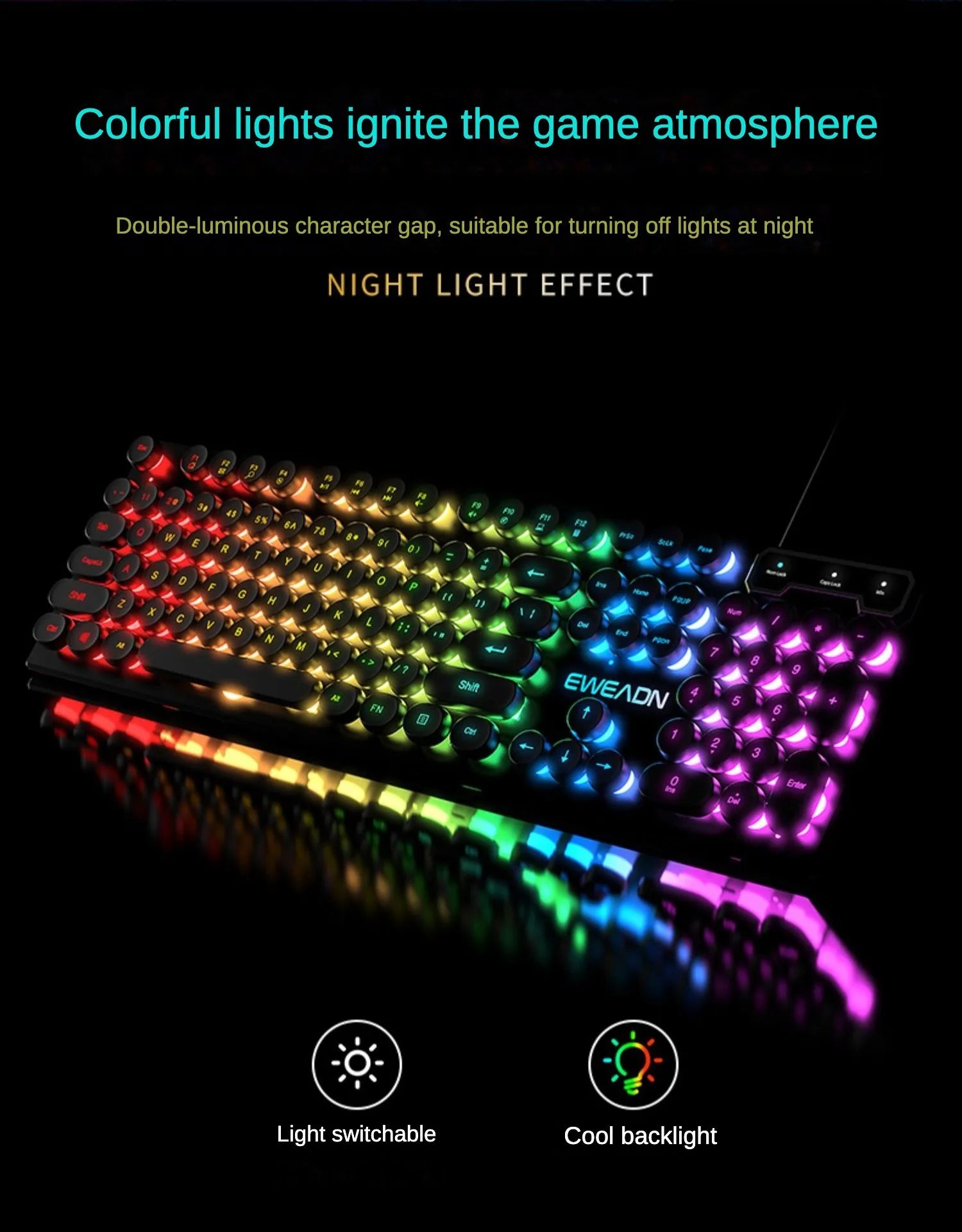 Gamer Wired Keyboard Mechanical Feel E-Sports 104 Keys Usb Wired Gaming Mouse Wired Keyboard Pc Accessories for Laptop Gamers