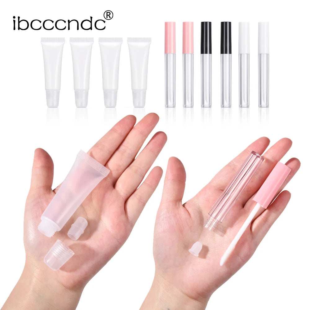 DIY Lip Gloss Making Kit Moisturizing Lip Gloss Base Diy Raw Material Tool Kit Shiny Glitter Lip Tints Glaze Handmade Cosmetics