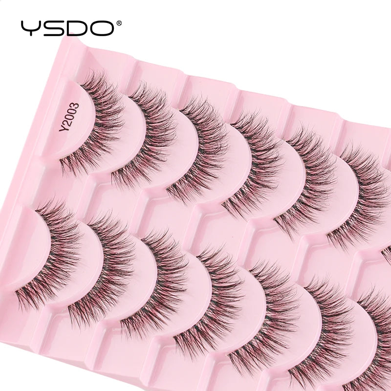 YSDO Natural Full Cat Eye False Eyelashes 3D Effect - Smarsty
