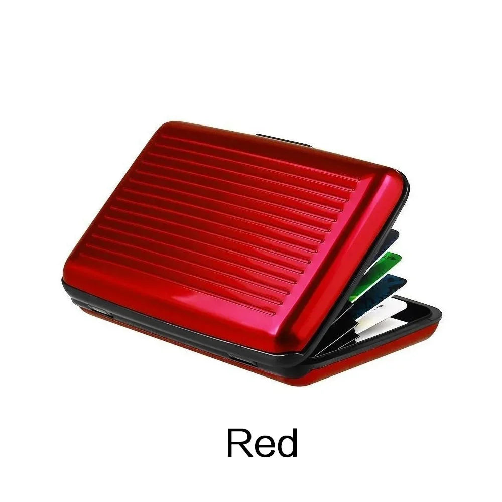 2025 RFID Blocking Metal Wallet Women Men Business ID Credit Card Protector Card Holder High Quality Waterproof Anti-scan Purse