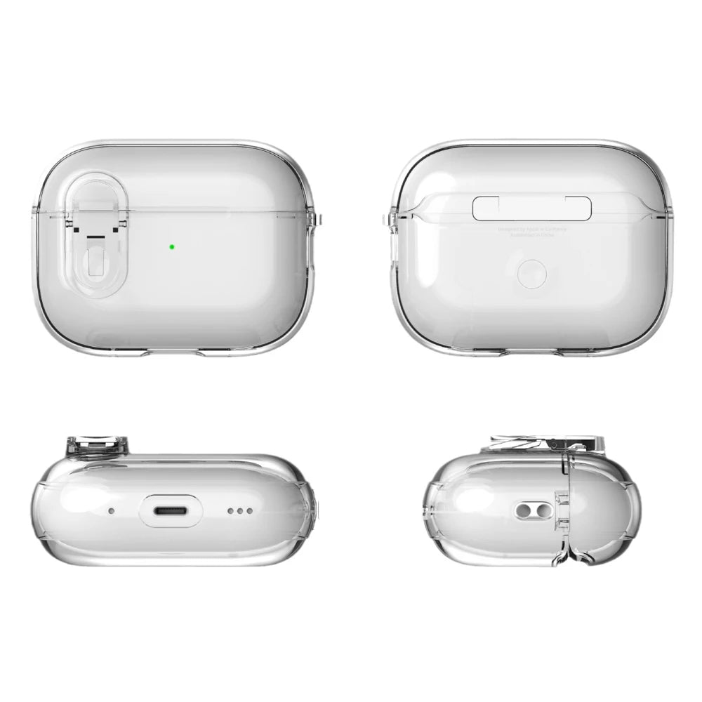 Transparent Bluetooth Earphone Case with Charging Port - Smarsty