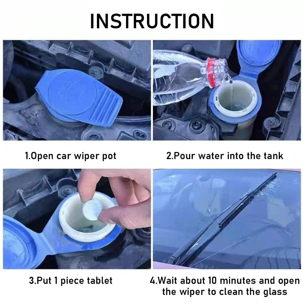 Effervescent Solid Windshield Cleaner Tablet For Glass - Smarsty
