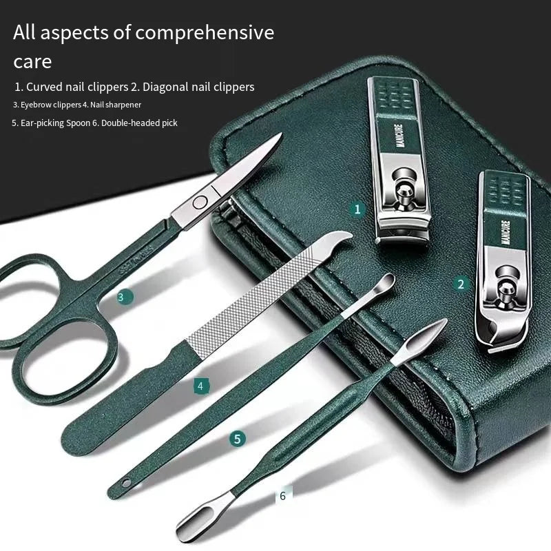 High-End 6-Piece Nail Scissors Set for Men and Women - Smarsty