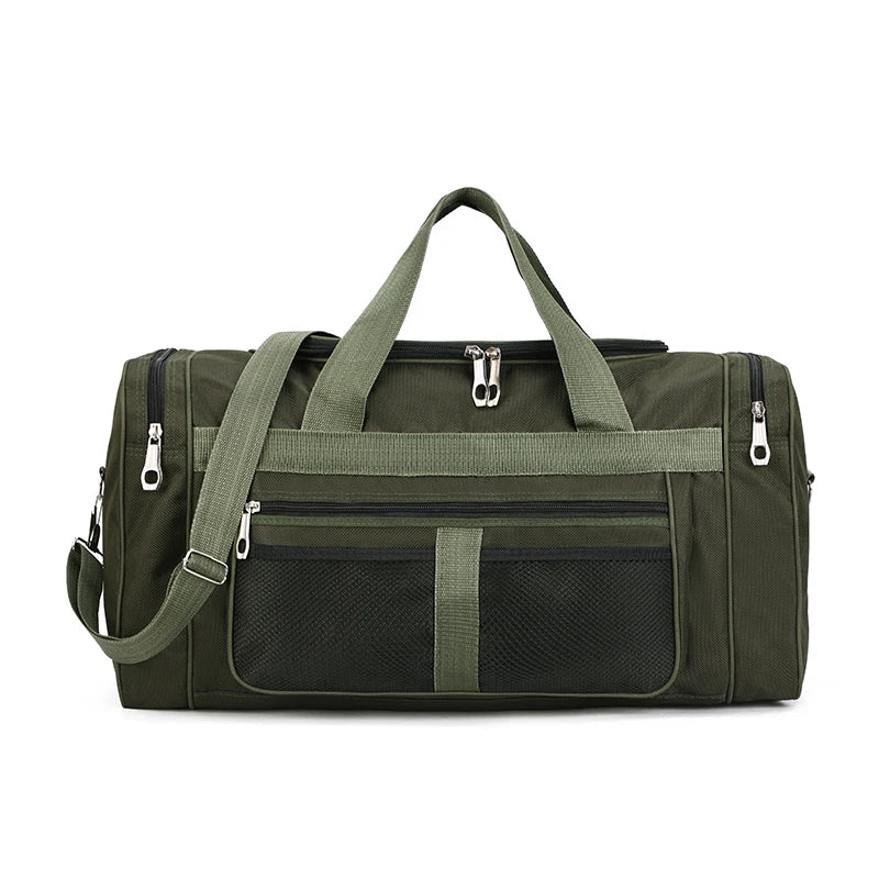 Large Capacity Luggage Bag Travel Duffle With Shoulder Strap - Smarsty