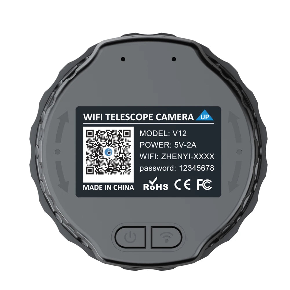 2K 4 Million High-Definition WiFi Electronic Eyepieces for 25mm-50mm Scopes WiFi Electronic Telescope Eyepiece for Bird Watching