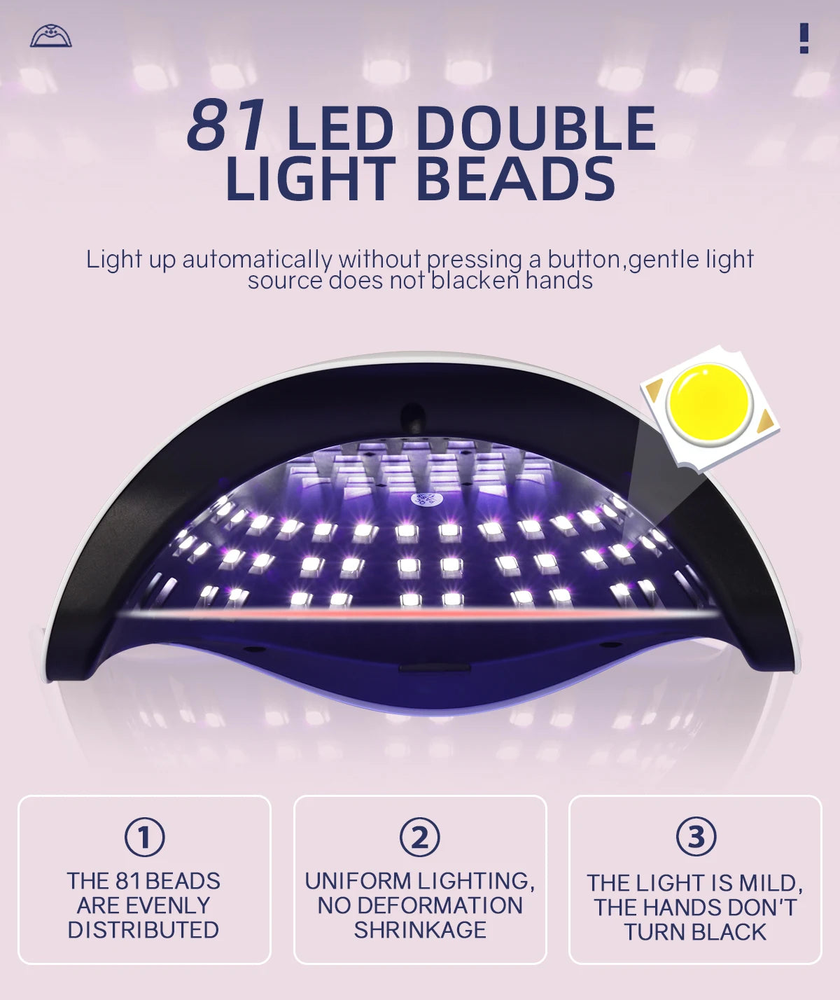 UV LED Nail Lamp 380W for Fast Gel Drying - Smarsty