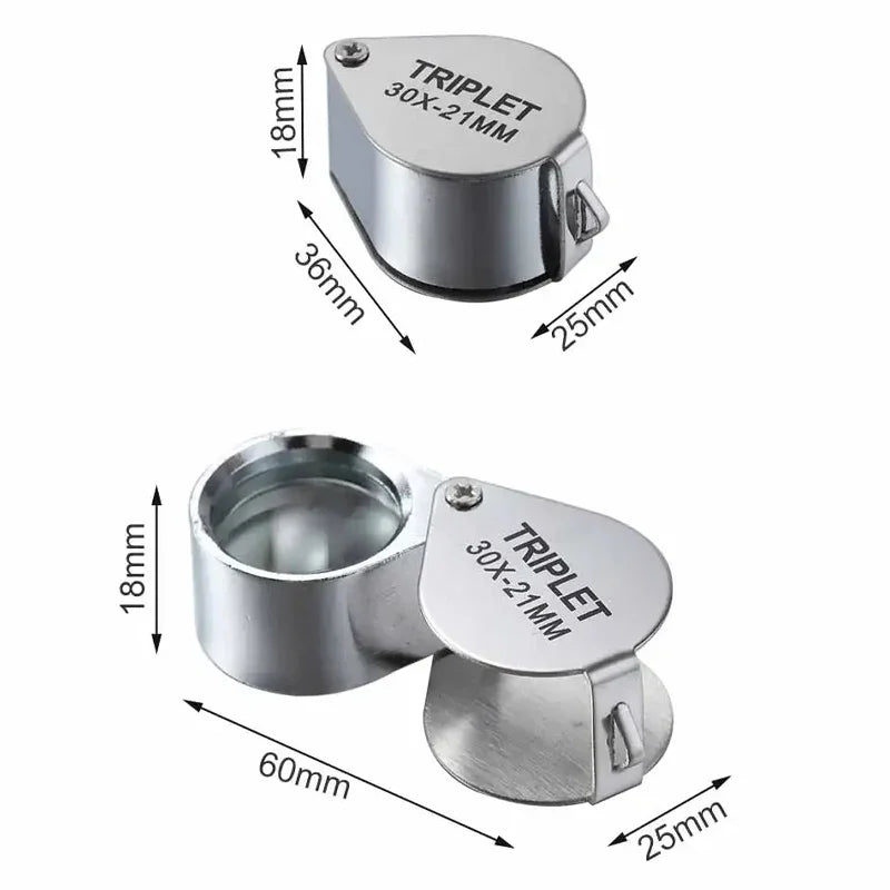 30X Pocket Loupe Magnifier for Jewelry Inspection - Smarsty