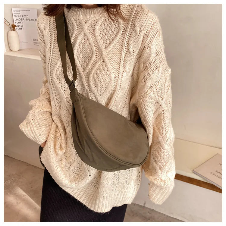 Casual Nylon Crossbody Bag for Women Large Capacity - Smarsty