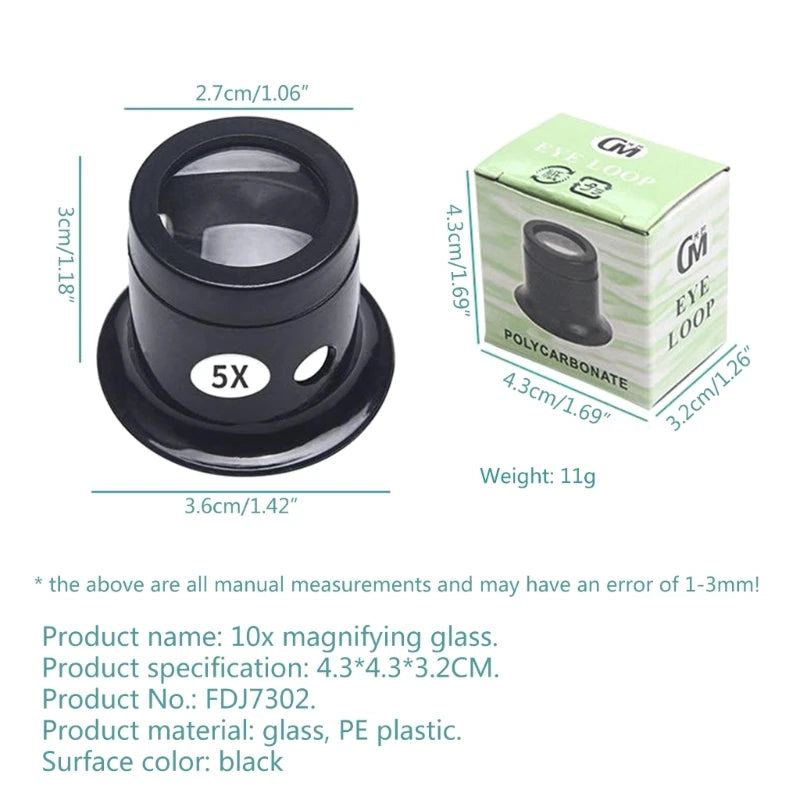 Jewelers Eye Loupe Magnifier Set for Precision Viewing - Smarsty