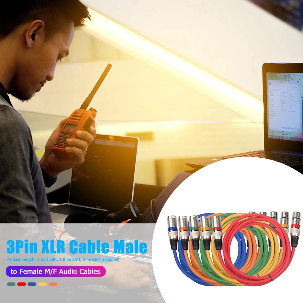 XLR Male to Female Microphone Extension Cable - Smarsty