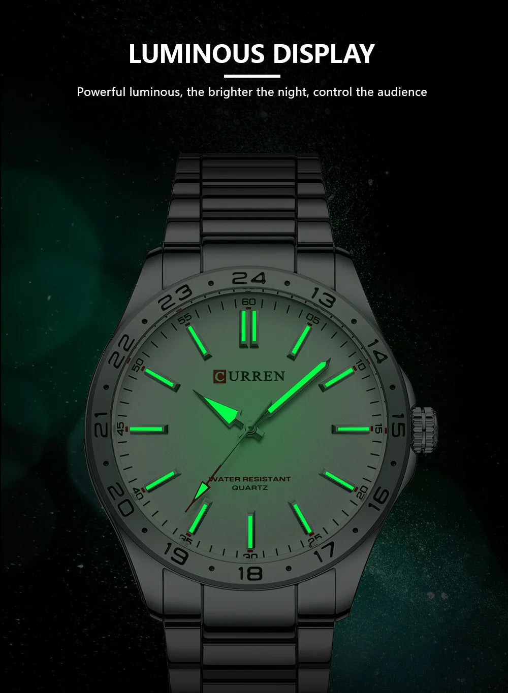 Curren Men's Ultra Thin Stainless Steel Quartz Watch - Smarsty