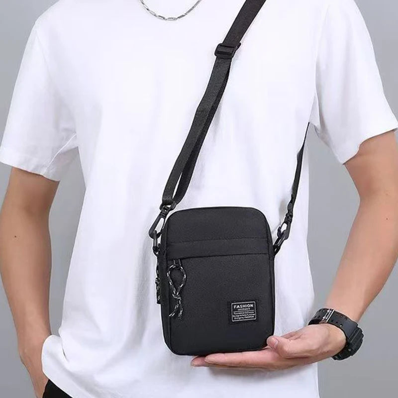 Nylon Crossbody Bag For Men Everyday School Commute - Smarsty