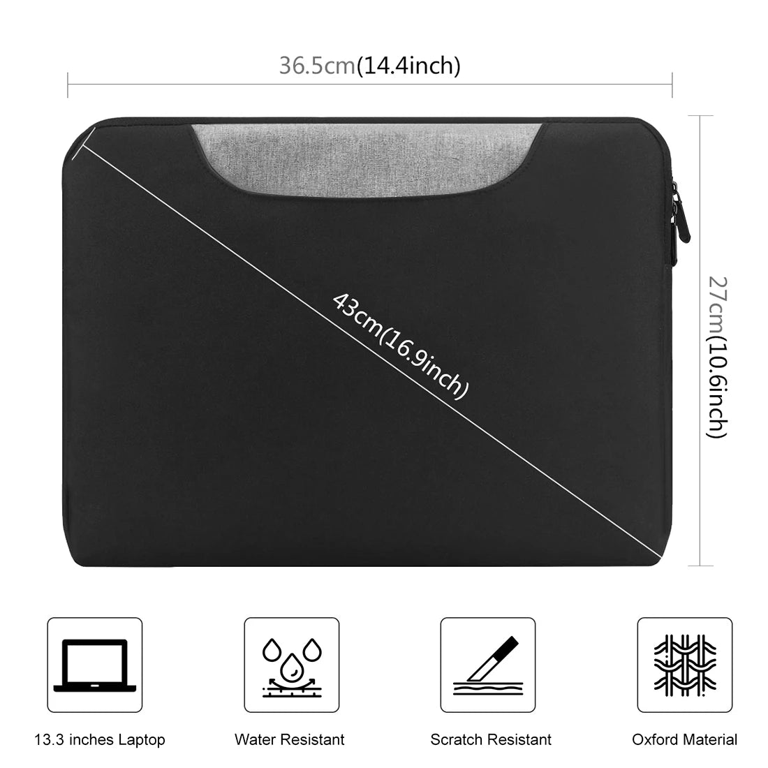 Crossbody Laptop Bag 13 To 16 Inch Durable Nylon Case