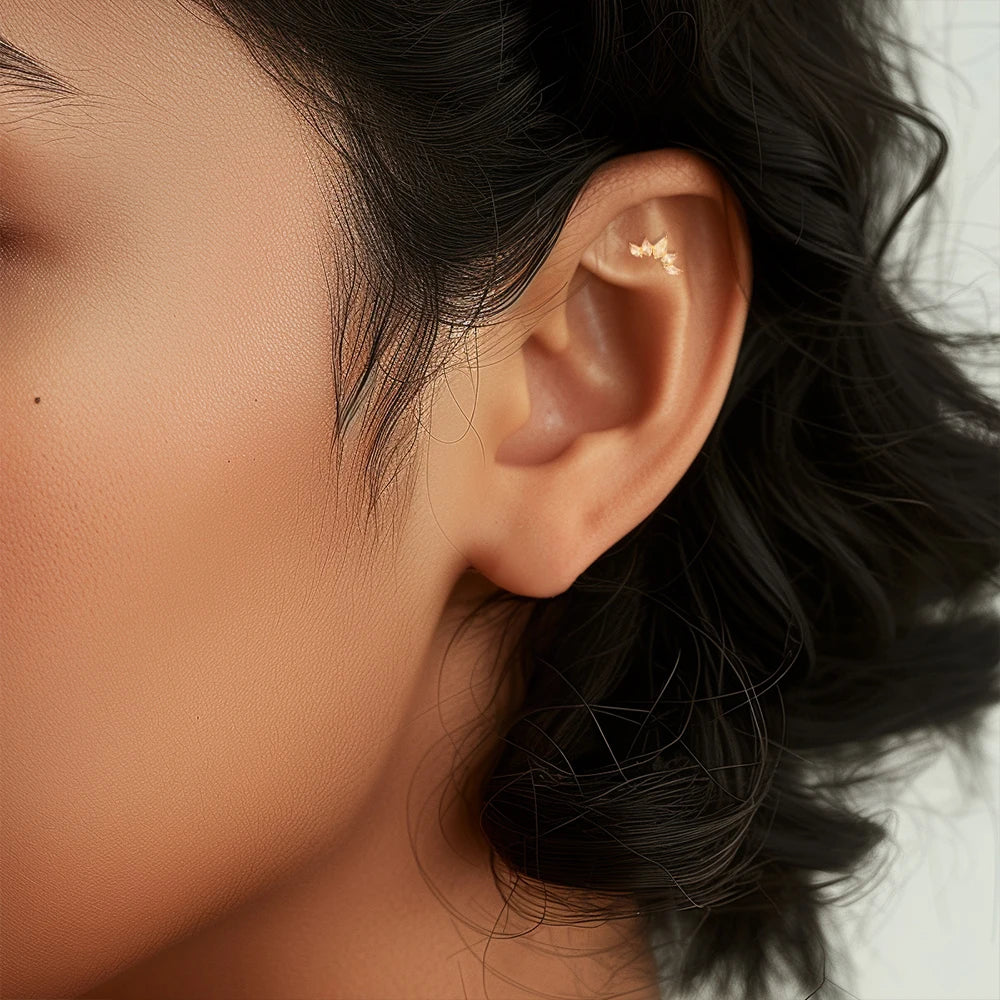 Sterling Silver Heart Zircon Stud Earrings Elegant Gift - Smarsty