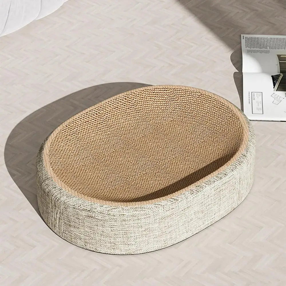 Oval Scratch Pad Cat Bed for Comfort and Play - Smarsty