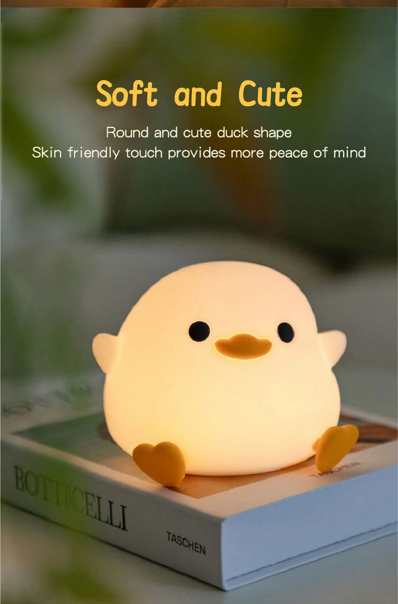 Soft Light Doudou Duck Night Light for Kids - Smarsty