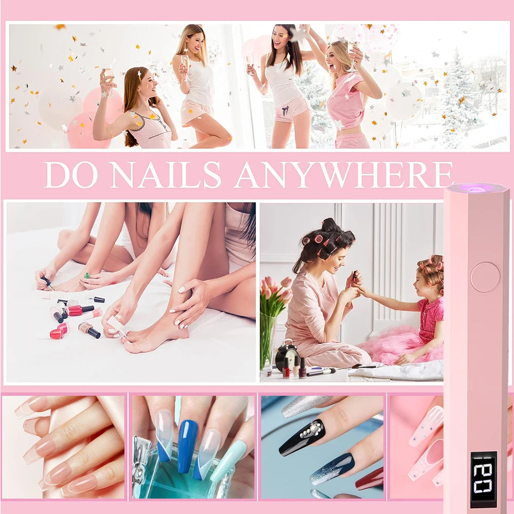 Portable UV LED Nail Dryer Lamp for Quick Curing - Smarsty