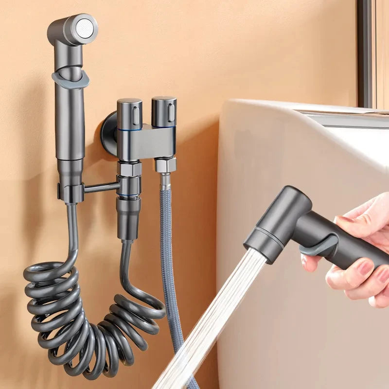 Portable Cold Water Bidet Sprayer Set for Easy Cleaning - Smarsty